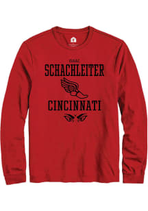 Isaac Schachleiter  Cincinnati Bearcats Red Rally NIL Sport Icon Long Sleeve T Shirt