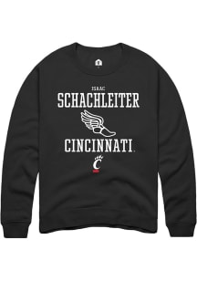 Isaac Schachleiter  Rally Cincinnati Bearcats Mens Black NIL Sport Icon Long Sleeve Crew Sweatsh..