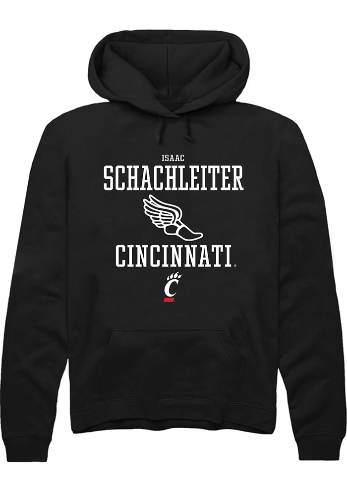 Isaac Schachleiter Rally Cincinnati Bearcats Mens Black NIL Sport Icon Long Sleeve Hoodie