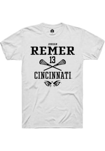 Jordan Remer  Cincinnati Bearcats White Rally NIL Sport Icon Short Sleeve T Shirt