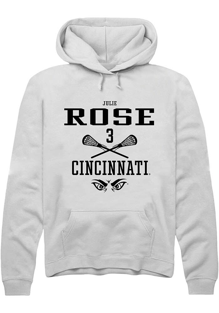 Julie Rose Rally Cincinnati Bearcats Mens NIL Sport Icon Long Sleeve Hoodie