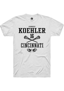 Kennedy Koehler  Cincinnati Bearcats White Rally NIL Sport Icon Short Sleeve T Shirt
