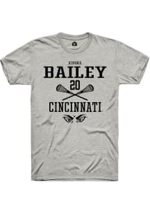Kimora Bailey  Cincinnati Bearcats Ash Rally NIL Sport Icon Short Sleeve T Shirt
