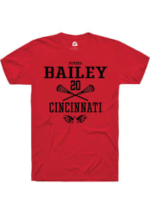 Kimora Bailey  Cincinnati Bearcats Red Rally NIL Sport Icon Short Sleeve T Shirt