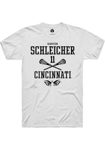 Kirsten Schleicher  Cincinnati Bearcats White Rally NIL Sport Icon Short Sleeve T Shirt