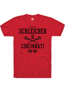 Kirsten Schleicher  Cincinnati Bearcats Red Rally NIL Sport Icon Short Sleeve T Shirt