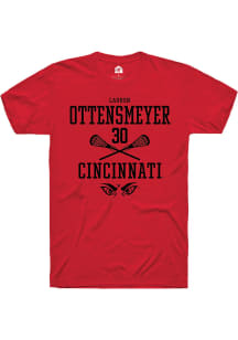 Lauren ottensmeyer  Cincinnati Bearcats Red Rally NIL Sport Icon Short Sleeve T Shirt