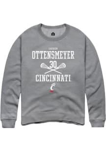 Lauren ottensmeyer  Rally Cincinnati Bearcats Mens Graphite NIL Sport Icon Long Sleeve Crew Swea..