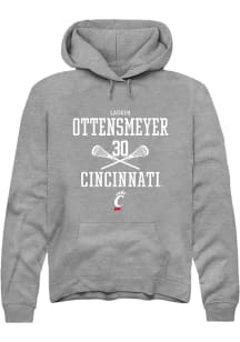 Lauren ottensmeyer  Rally Cincinnati Bearcats Mens Graphite NIL Sport Icon Long Sleeve Hoodie