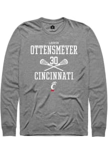 Lauren ottensmeyer Rally Mens Graphite Cincinnati Bearcats NIL Sport Icon Tee