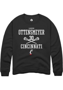 Lauren ottensmeyer  Rally Cincinnati Bearcats Mens Black NIL Sport Icon Long Sleeve Crew Sweatsh..