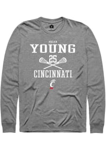 Megan Young Rally Mens Graphite Cincinnati Bearcats NIL Sport Icon Tee