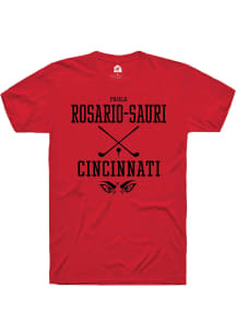 Paola Rosario-Sauri  Cincinnati Bearcats Red Rally NIL Sport Icon Short Sleeve T Shirt