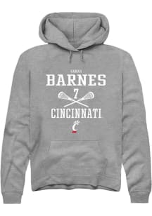 Sarah Barnes  Rally Cincinnati Bearcats Mens Graphite NIL Sport Icon Long Sleeve Hoodie