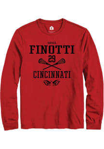 Sophia Finotti  Cincinnati Bearcats Red Rally NIL Sport Icon Long Sleeve T Shirt