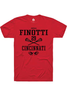 Sophia Finotti  Cincinnati Bearcats Red Rally NIL Sport Icon Short Sleeve T Shirt
