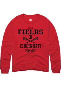 Sophie Fields Rally Mens Red Cincinnati Bearcats NIL Sport Icon Crew Sweatshirt