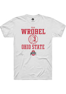 Ella Wrobel  Ohio State Buckeyes White Rally NIL Sport Icon Short Sleeve T Shirt