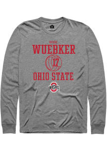 Reese Wuebker  Ohio State Buckeyes Graphite Rally NIL Sport Icon Long Sleeve T Shirt