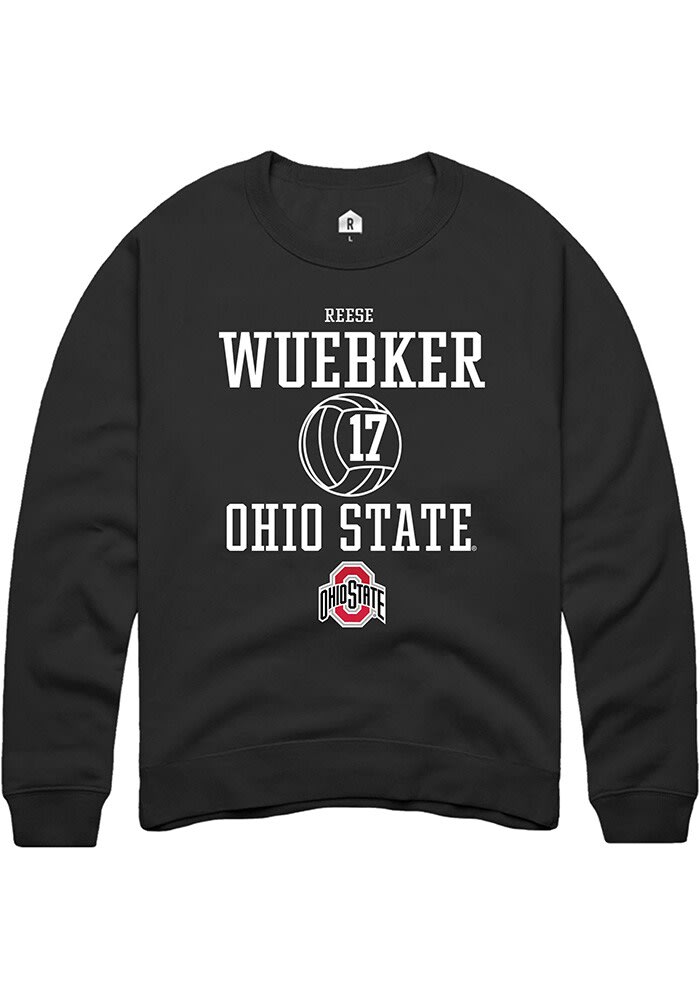 Reese Wuebker Rally Ohio State Buckeyes Mens NIL Sport Icon Long Sleeve Crew Sweatshirt