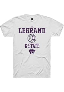 Ava LeGrand White K-State Wildcats NIL Sport Icon Short Sleeve T Shirt