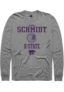 Brenna Schmidt Rally Mens Graphite K-State Wildcats NIL Sport Icon Tee