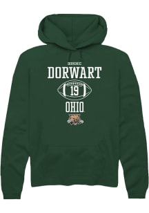Dominic Dorwart  Rally Ohio Bobcats Mens Green NIL Sport Icon Long Sleeve Hoodie