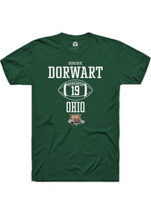Dominic Dorwart  Ohio Bobcats Green Rally NIL Sport Icon Short Sleeve T Shirt