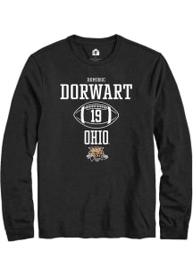 Dominic Dorwart  Ohio Bobcats Black Rally NIL Sport Icon Long Sleeve T Shirt