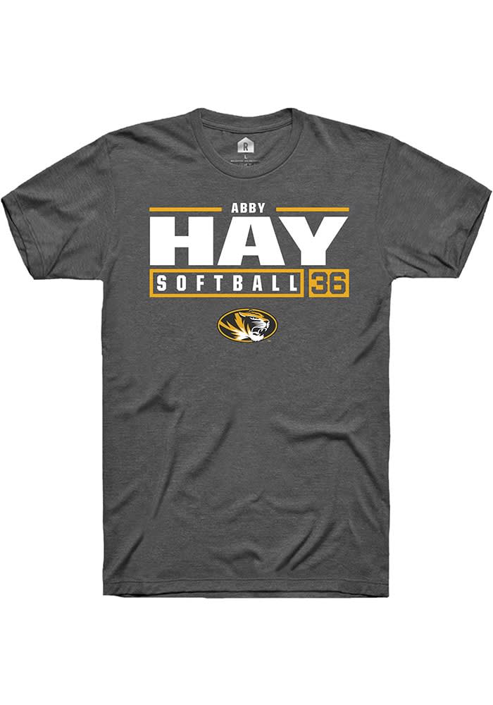 Abby Hay Missouri Tigers Rally DARKGREY NIL Stacked Box Short Sleeve T ...