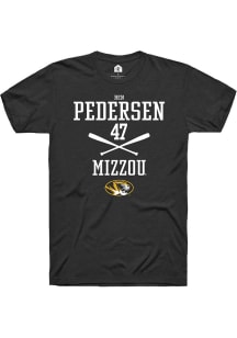 Ben Pedersen  Missouri Tigers Black Rally NIL Sport Icon Short Sleeve T Shirt