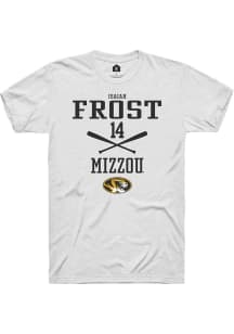 Isaiah Frost  Missouri Tigers White Rally NIL Sport Icon Short Sleeve T Shirt