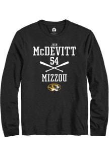Josh McDevitt  Missouri Tigers Black Rally NIL Sport Icon Long Sleeve T Shirt