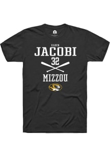 Kaden Jacobi  Missouri Tigers Black Rally NIL Sport Icon Short Sleeve T Shirt