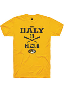 Kara Daly  Missouri Tigers Gold Rally NIL Sport Icon Short Sleeve T Shirt
