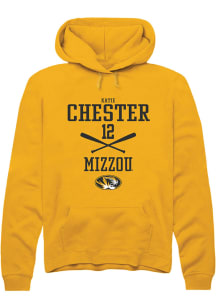 Katie Chester  Rally Missouri Tigers Mens Gold NIL Sport Icon Long Sleeve Hoodie