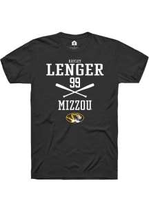 Kayley Lenger  Missouri Tigers Black Rally NIL Sport Icon Short Sleeve T Shirt
