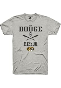 Mya Dodge  Missouri Tigers Ash Rally NIL Sport Icon Short Sleeve T Shirt
