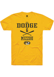 Mya Dodge  Missouri Tigers Gold Rally NIL Sport Icon Short Sleeve T Shirt