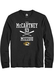 Seth McCartney  Missouri Tigers Black Rally NIL Sport Icon Long Sleeve T Shirt