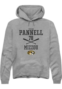 Taylor Pannell  Rally Missouri Tigers Mens Grey NIL Sport Icon Long Sleeve Hoodie