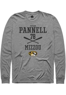 Taylor Pannell  Missouri Tigers Grey Rally NIL Sport Icon Long Sleeve T Shirt