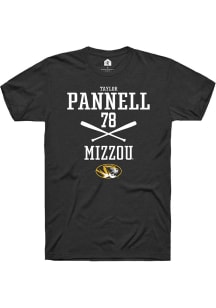Taylor Pannell  Missouri Tigers Black Rally NIL Sport Icon Short Sleeve T Shirt