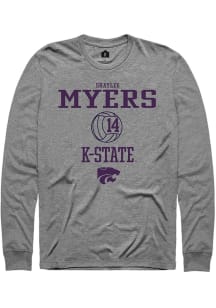 Shaylee Myers Rally Mens Graphite K-State Wildcats NIL Sport Icon Tee