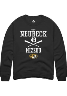 Tony Neubeck  Rally Missouri Tigers Mens Black NIL Sport Icon Long Sleeve Crew Sweatshirt
