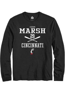 Carson Marsh  Cincinnati Bearcats Black Rally NIL Sport Icon Long Sleeve T Shirt