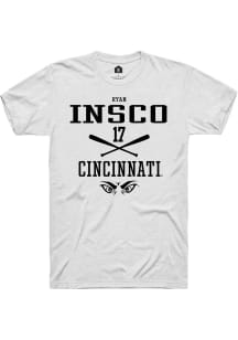 Ryan Insco  Cincinnati Bearcats White Rally NIL Sport Icon Short Sleeve T Shirt