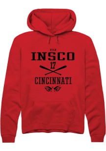Ryan Insco  Rally Cincinnati Bearcats Mens Red NIL Sport Icon Long Sleeve Hoodie