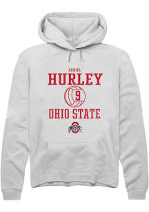 Daniel Hurley  Rally Ohio State Buckeyes Mens White NIL Sport Icon Long Sleeve Hoodie