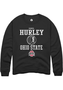 Daniel Hurley  Rally Ohio State Buckeyes Mens Black NIL Sport Icon Long Sleeve Crew Sweatshirt